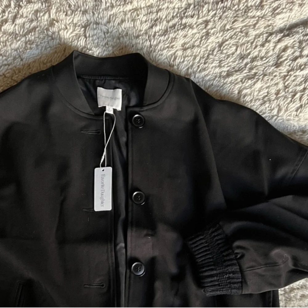 Favorite Daughter Black Bomber Jacket - Picture 2 of 7
